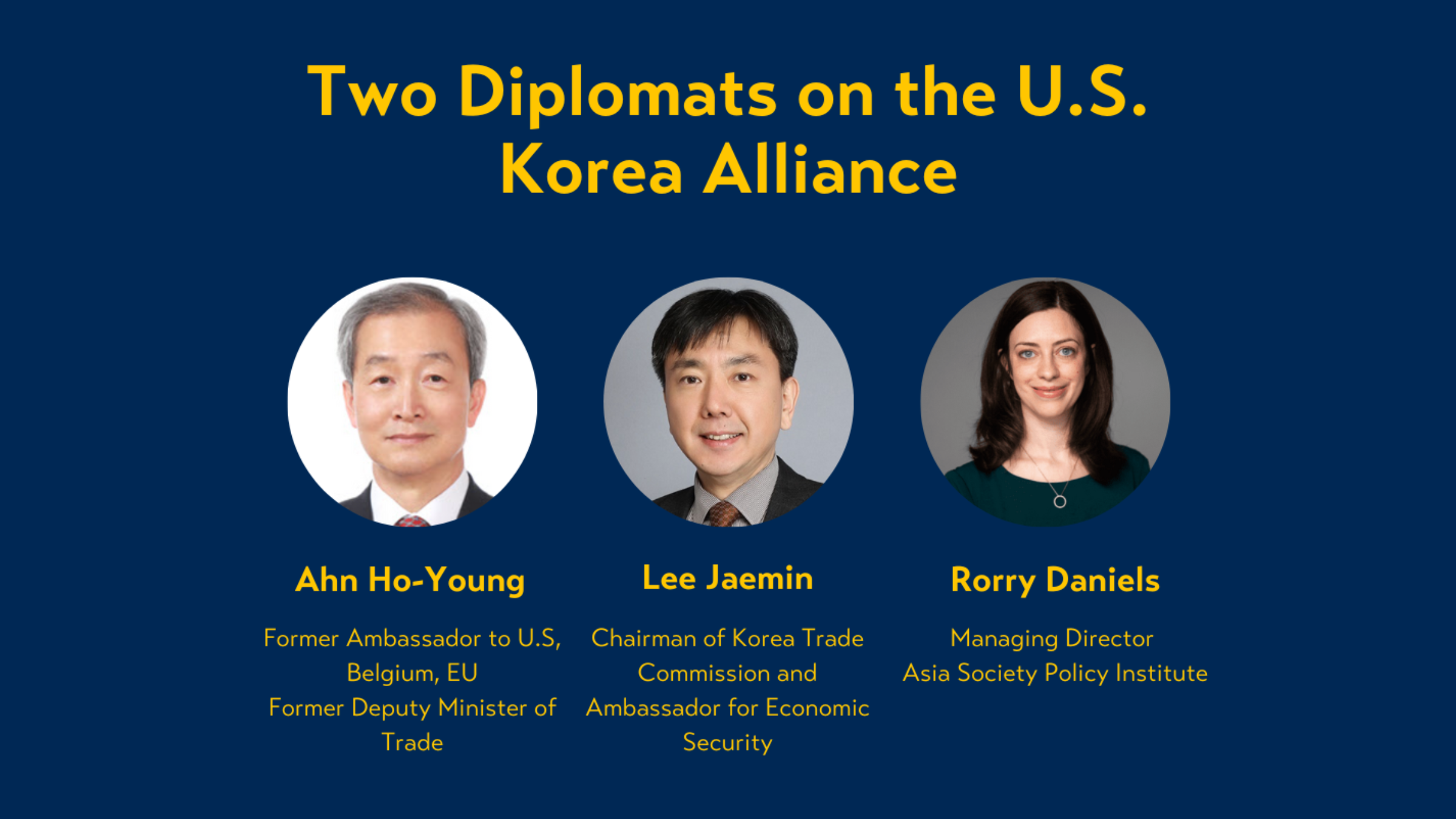 Two Diplomats on the U.S. Korea Alliance