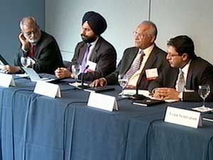 Asia Society's panel on the Indian economy on June 19, 2009. 