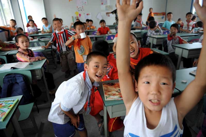 Students in a classroom. (China Photos/Getty Images)