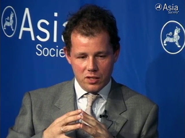 Author Christopher de Bellaigue at Asia Society New York on May 15, 2012. 