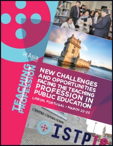 Cover of the 2018 report covering the International Summit of the Teaching Profession