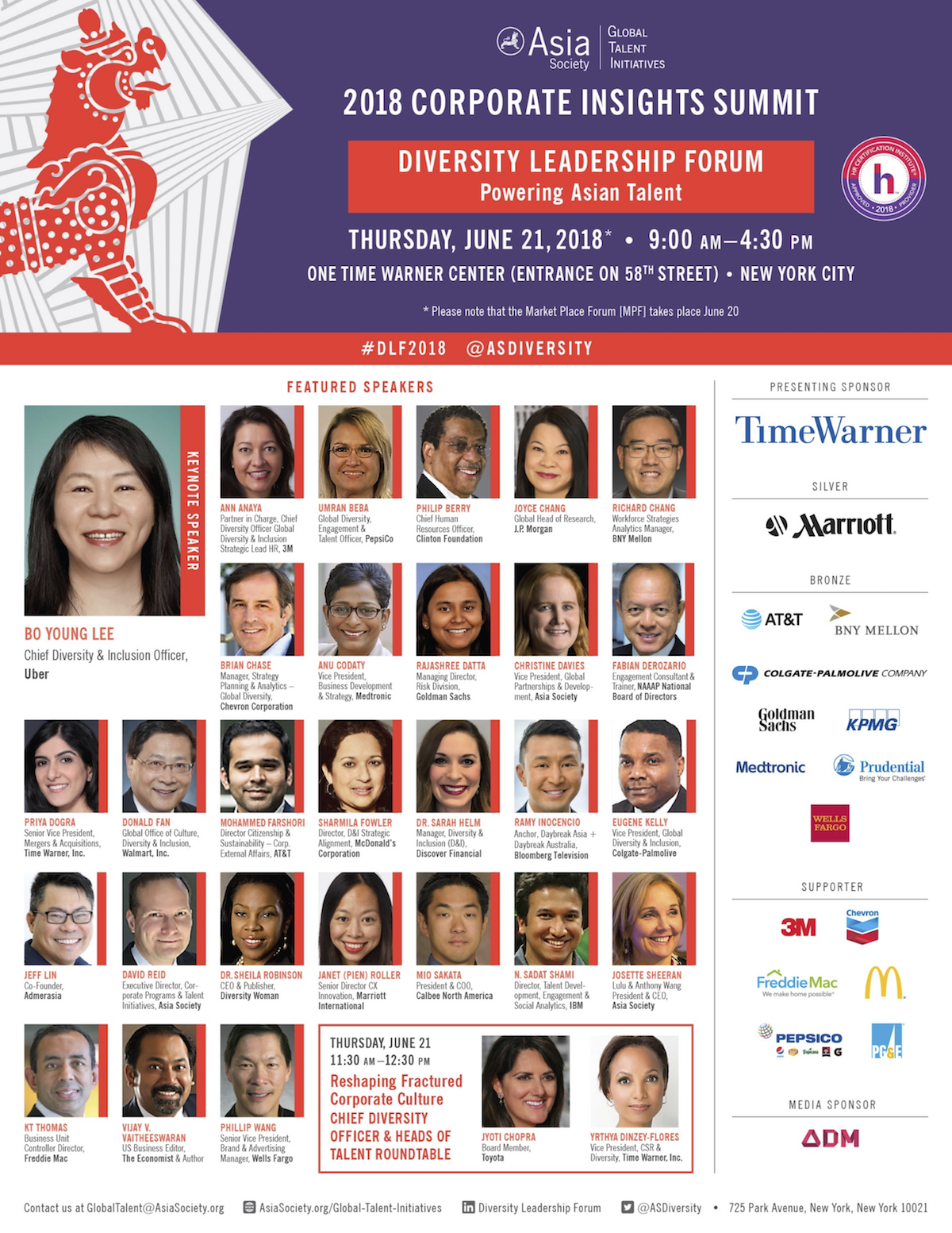 Diversity Leadership Forum 2018 Speakers