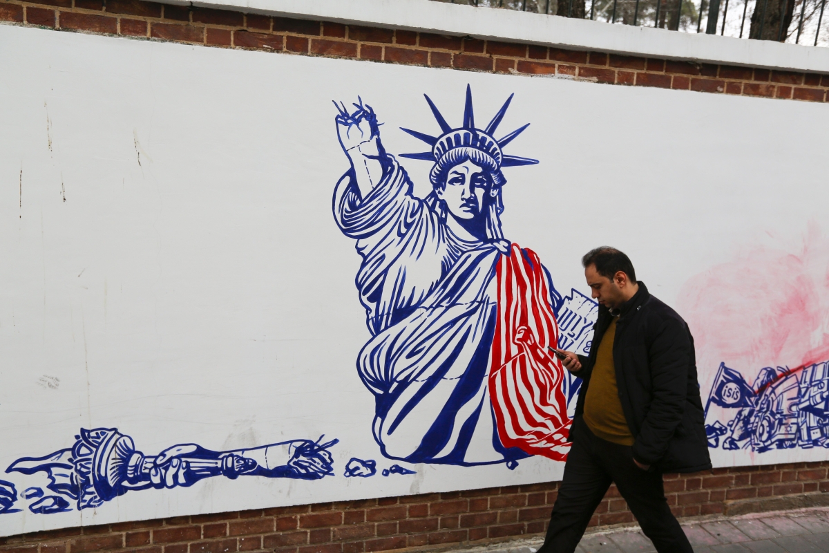 Anti-american Mural Iran