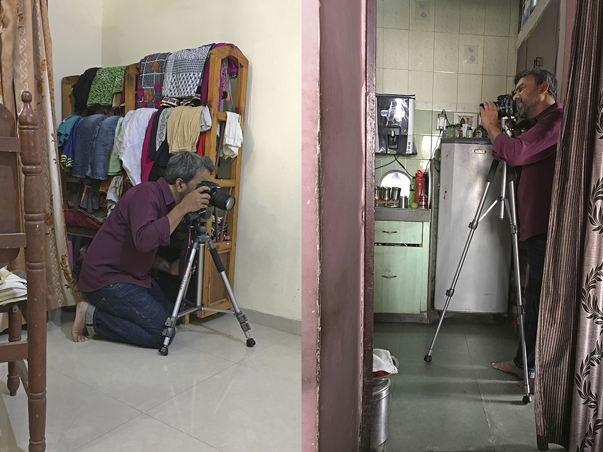 Abir Karmakar documenting a stranger's home