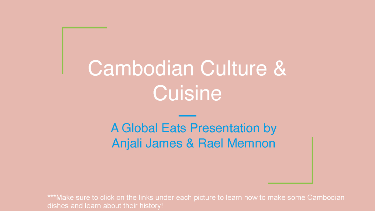 Global Eats Cambodia Cover