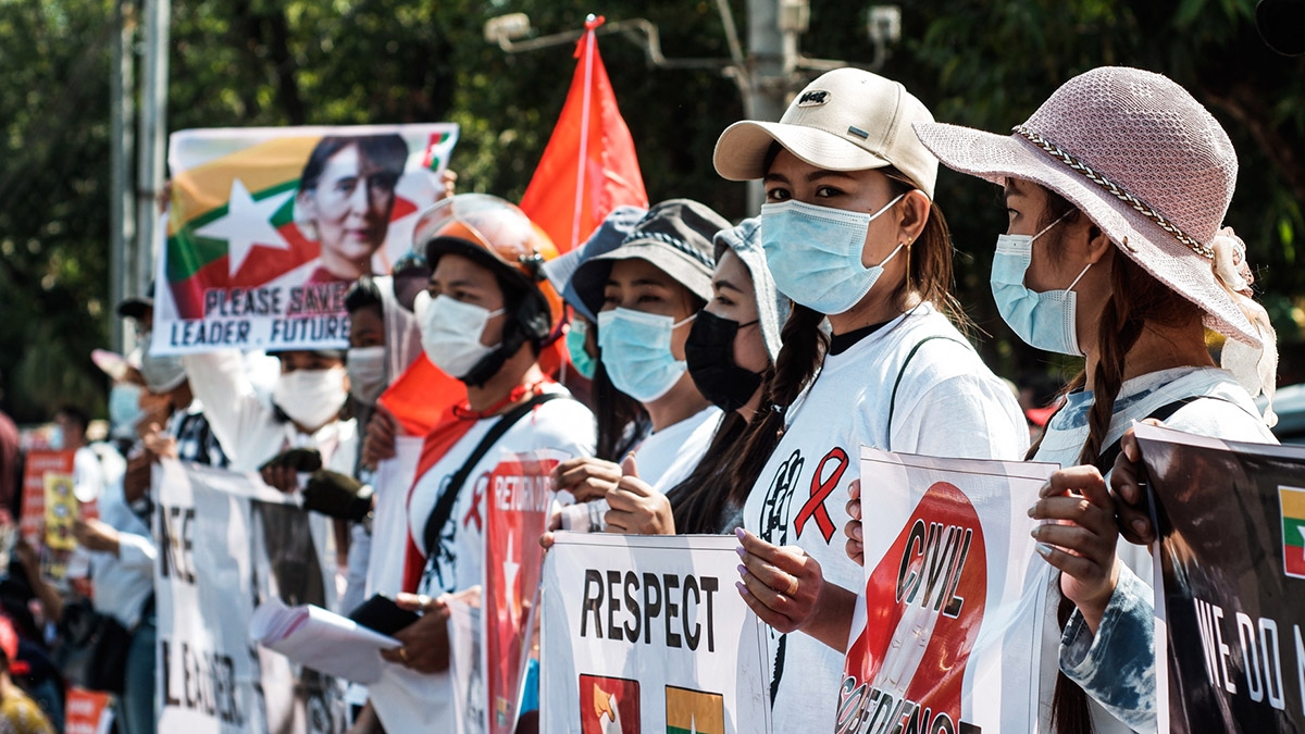 Myanmar Protest - WikiCommons