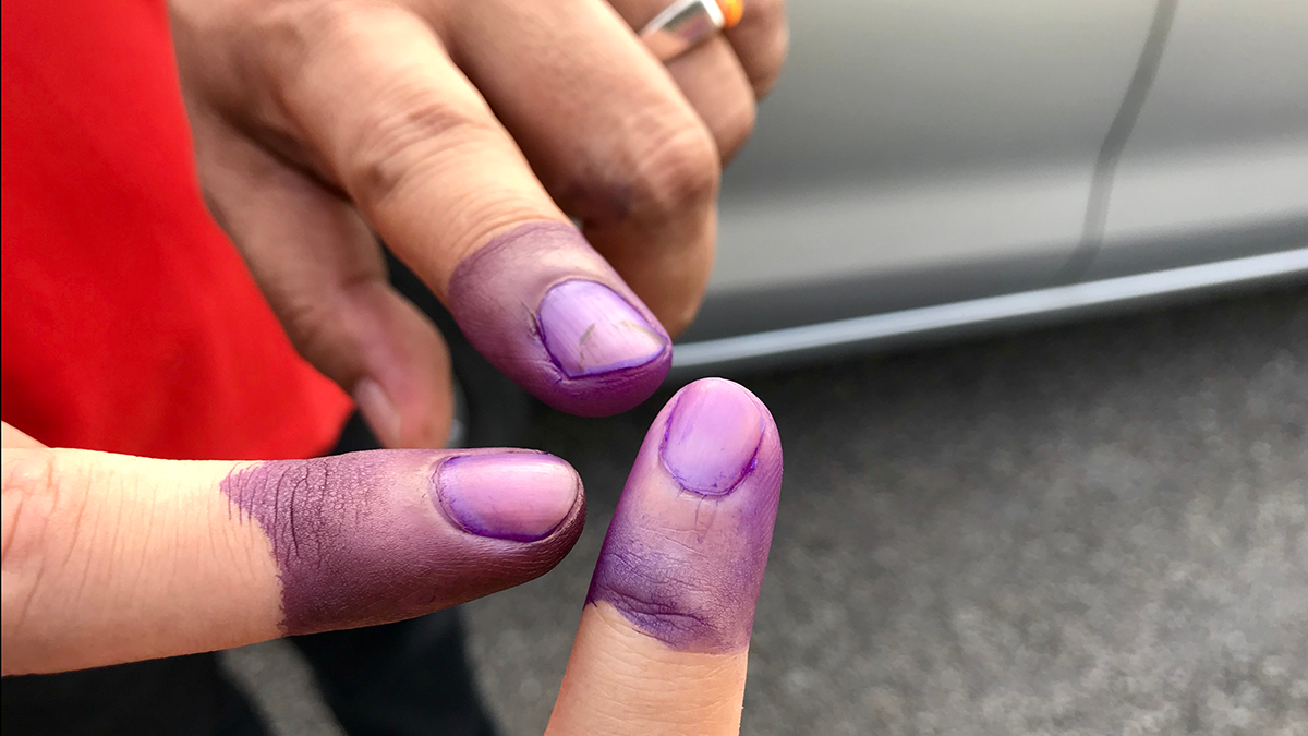 Inked fingers Malaysia election - Yati Yahaya - Shutterstock