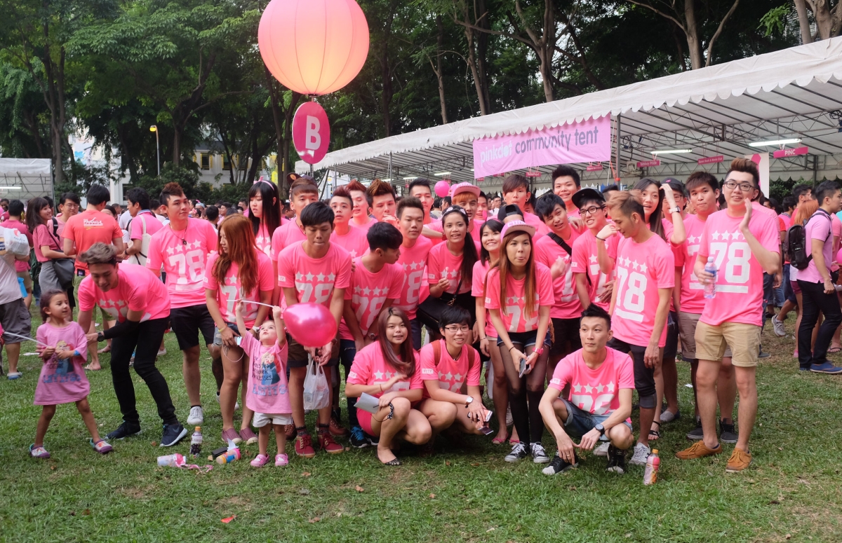 Pink Dot celebration in Singapore