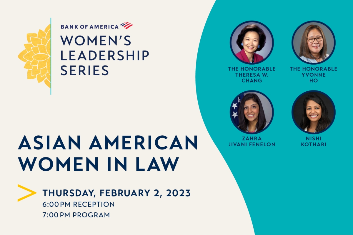 Women’s Leadership Series:  Asian American Women in Law