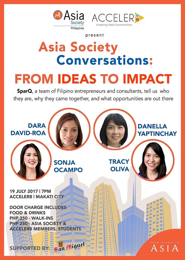 Asia Society Conversations: From Ideas to Impact, with SPARQ | 19 July 2017