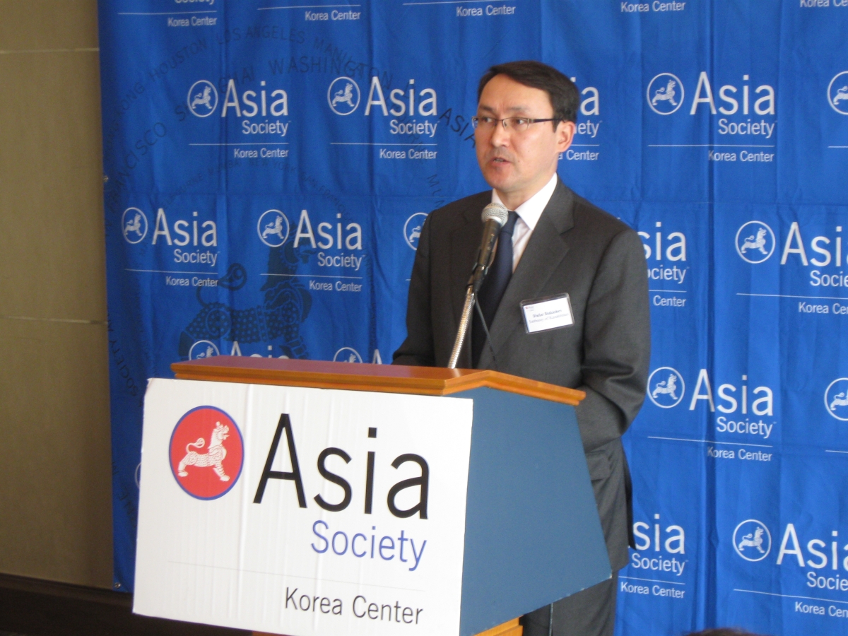 H.E. Dulat Bakishev, Kazahkstan's new Ambassador to Korea, in Seoul on June 12, 2012. (Asia Society Korea Center)