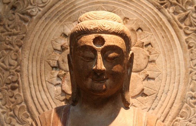 A Liao Dynasty marble Amitabha Buddha from Hebei (Cernuschi Museum, Paris)