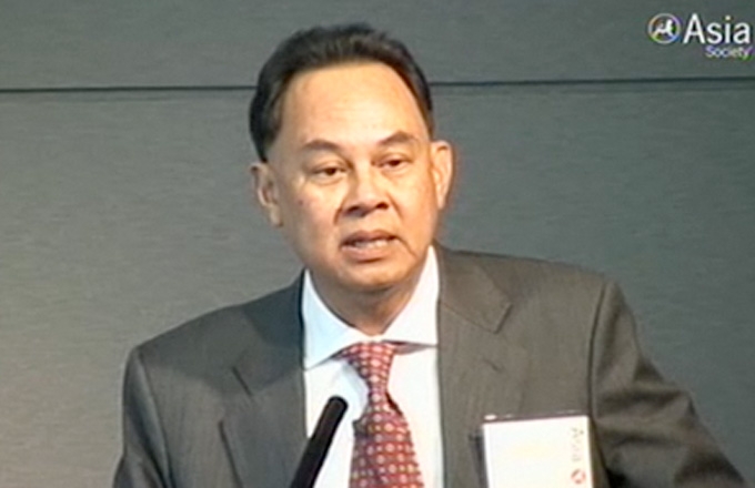 Thai Foreign Minister Kasit Piromya at the Asia Society.
