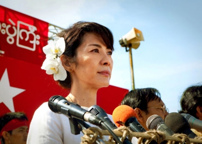Michelle Yeoh stars as Aung San Suu Kyi in "The Lady" (2011), directed by Luc Besson. (Cohen Media Group)