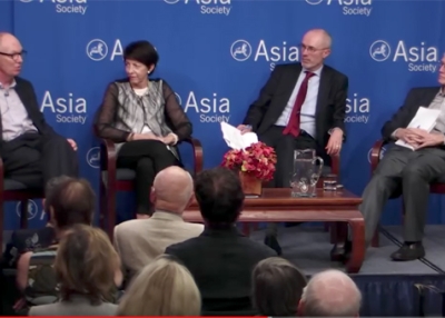 Ian Buruma, Susan Shirk, Richard McGregor, and Orville Schell discuss McGregor's new book 'Asia's Reckoning' at Asia Society on September 7, 2017