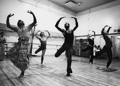 Dancers from the Burmese National Theater collaborate with American dancers at the Martha Graham Studio in New York during a historic U.S. visit in 1975. (Dan Sterbling)