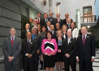 Education officials at the 2014 International Summit on the Teaching Profession.