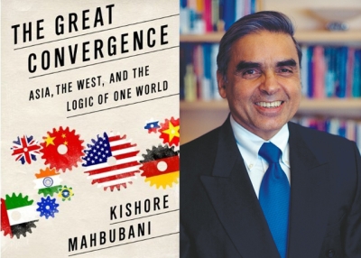L: "The Great Convergence" by Kishore Mahbubani (PublicAffairs). R: The author.