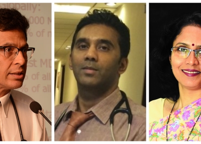 Dr Zarir Udwadia, Dr Abdul Ghafur and Viveka Roychowdhury