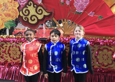 Proud students at the San Francisco Chinese New Year Parade