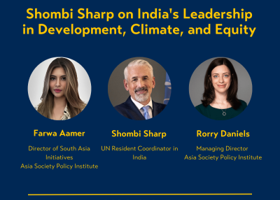 Shombi Sharp on India's Leadership in Development, Climate, and Equity