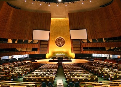 The UN General Assembly hall in New York City. Patrick Gruban/Creative Commons