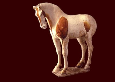 Horse North China Tang period, early 8th century Earthenware with multicolored lead glazes (sancai ware), Estate of Blanchette Hooker Rockefeller 1992.001