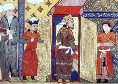 A scene from Jami 'al-tavarikh. Circa 14th century. 