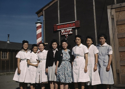 Japanese Americans at the Tule Lake Segregation Center in Newell, CA, ca. 1942