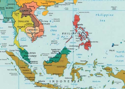 A map of Southeast Asia