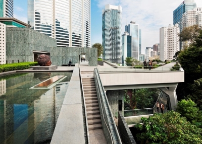 Joseph Lau and Josephine Lau Roof Garden at Asia Society Hong Kong Center (Photo by Michael Moran)