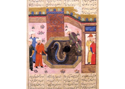 Page from a manuscript of the Shahnama (Beesnest_McClain/Flickr)