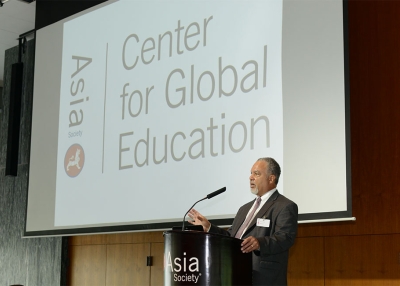 Tony Jackson speaks at a 2015 event in advance of the Center launch.