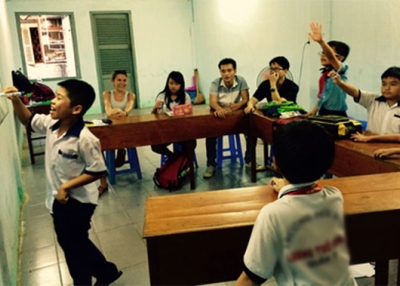 Students in class in Vietnam (Vanessa Shadoian-Gersing)
