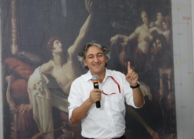 CSMVS head conservator Anupam Sah in Mumbai on July 13, 2013. (Asia Society India Centre) 