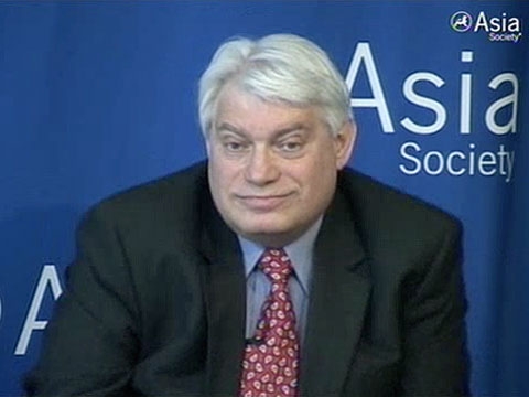 Stephen Blank at Asia Society's panel discussion on Central Asia in New York on March 17, 2011. 