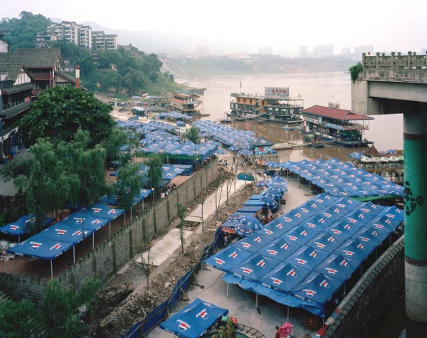 Part of Ciqikou, a 1,000-year-old town by Jialing River, Chongqing. (Bo Wang)