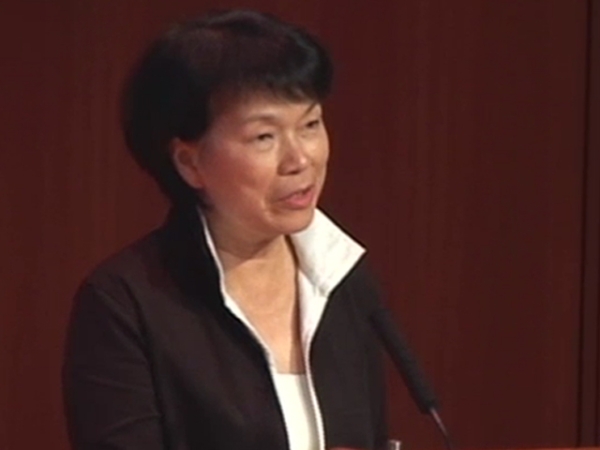 Writer and public intellectual Lung Yingtai, Taiwan's first-ever Minister of Culture, at Asia Society New York on August 22, 2012. 