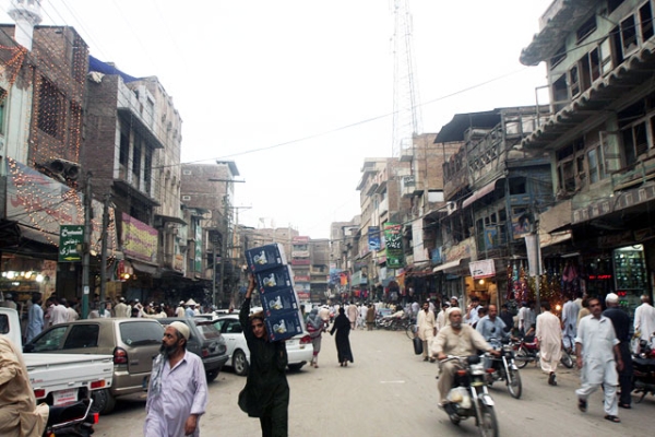 The Qissa Khwani Bazaar in the old city of Peshawar, Pakistan. (Iftikhar Firdaus)