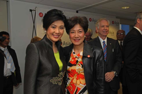 Yingluck Shinawatra and Lily Foster. (Elsa Ruiz)