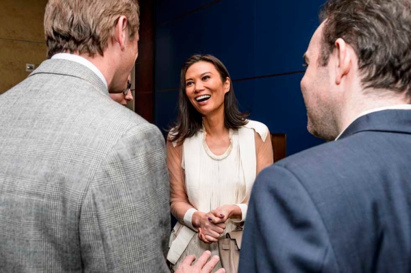 Co-CEO of Big Feet Productions Wendi Murdoch (C) at Asia Society New York on March 4, 2013. (C. Bay Milin/Asia Society)