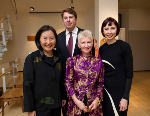 L to R: Susan Tai, Director of the Santa Barbara Museum of Art Larry Feinberg, Starr Sigley, and Melissa Chiu. (Elena Olivo/Asia Society)