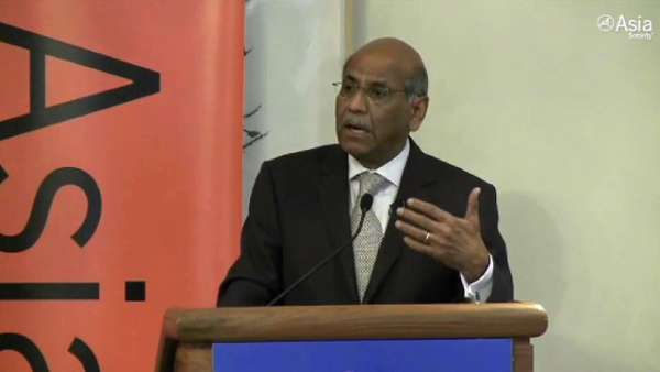 India's Shyam Saran speaking at Asia Society Washington on April 12, 2013. 