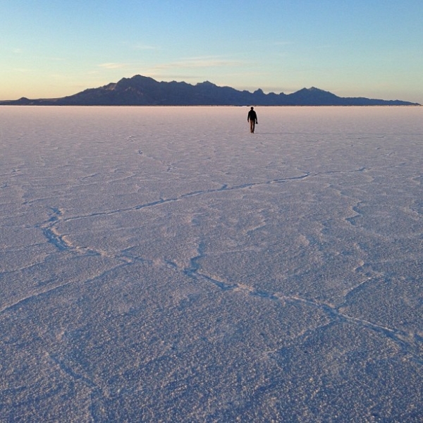 "This was taken at the Bonneville Salt Flats in Utah on the last evening of our recent cross-country road trip. It was my favorite stop on the entire trip and the light, weather, and setting were absolutely perfect." (Pei Ketron)