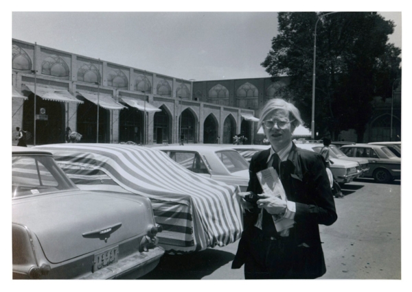 Andy Warhol in Isfahan, Iran, in 1976. (Bob Colacello)