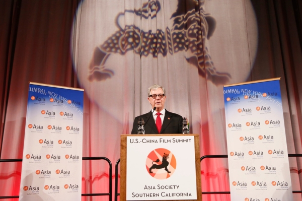 Thomas E. McLain, chairman, Asia Society Southern California, speaks during the 2015 Asia Society U.S.-China Film Summit and Gala held at the Dorthy Chandler Pavilion on Thursday, November 5, 2015, in Los Angeles, Calif. (Ryan Miller/Capture Imaging)