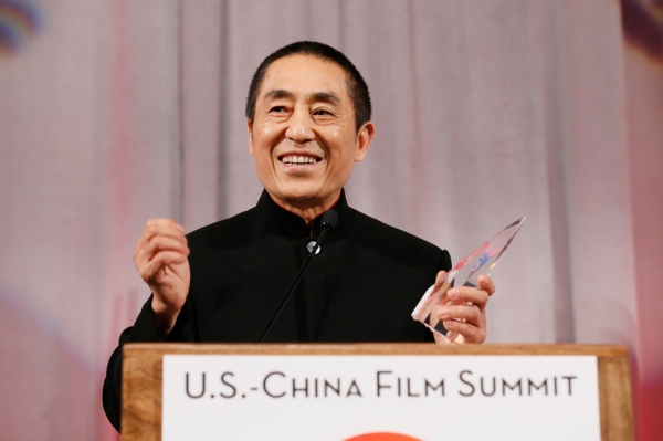 Zhang Yimou, director, receives the Lifetime Achievement Award during the 2015 Asia Society U.S.-China Film Summit and Gala held at the Dorthy Chandler Pavilion on Thursday, November 5, 2015, in Los Angeles, Calif. (Photo by Ryan Miller/Capture Imaging)
