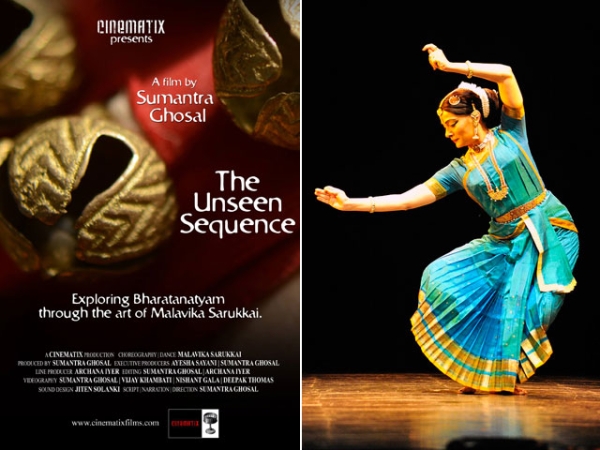 "The Unseen Sequence," screening at Asia Society New York on Sept. 21, is director Sumantra Ghosal's documentary portrait of dancer/choreographer Malavika Sarukkai (R). 