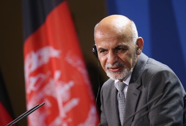 Afghan President Ashraf Ghani speaks to the media following talks at the Chancellery on December 5, 2014 in Berlin, Germany. (Sean Gallup/Getty Images)