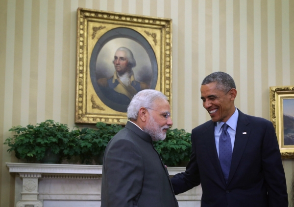 U.S. President Barack Obama meets with Indian Prime Minister Narendra Modi in the Oval Office of the White House on September 30, 2014. (Alex Wong/Getty Images)